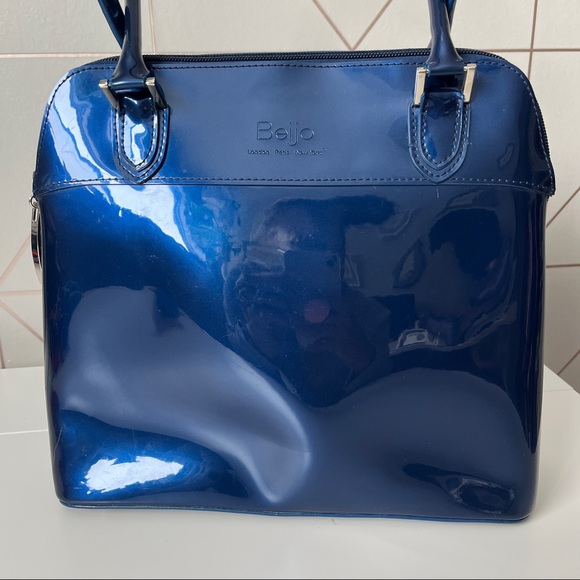 Beijo Blue Patent Purse - Picture 6 of 11